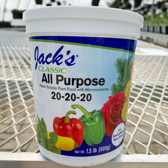 Jack’s Classic All Purpose 20-20-20 Fertilizer